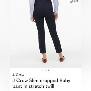 J. Crew Women's Ruby  Cropped Pants - Black